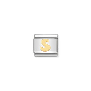 Nomination - Link LETTERS 18k gold S