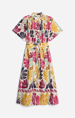 VANESSA BRUNO - Ghala Dress - Creme Multicolor