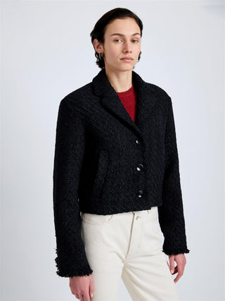 PROENZA SCHOULER - Nima Jacket Basket Weave - Black