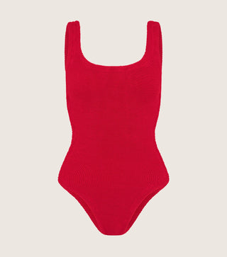 Hunza G - Square Neck Swim - Red