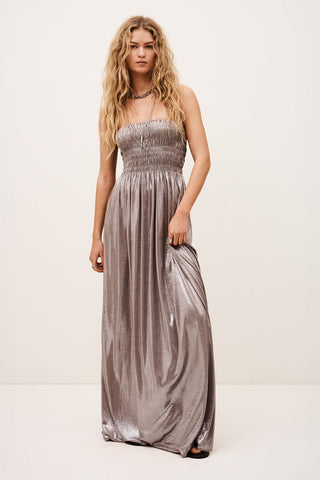 BA&SH - Isabella Dress - Argent