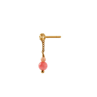 STINE A - Tres Petit Etoile Earring with Coral