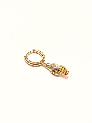 Rose Marie Paris - Hoop Hand with Heart - gold