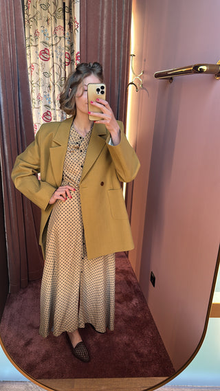 Officine Générale - Nadia Dress - Britishkhaki/Black
