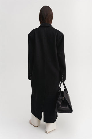ALMADA LABEL - Deja Double-Breasted Coat - Black