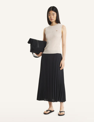MAISON KITSUNÉ - Midi Pleated Skirt - Black