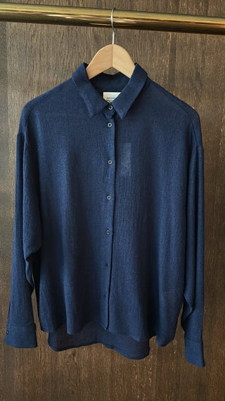 SACRÉCOEUR - Enora Wool Shirt - Encre