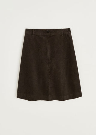 AIAYU - Estelle Skirt Corduroy - Smokey Brown
