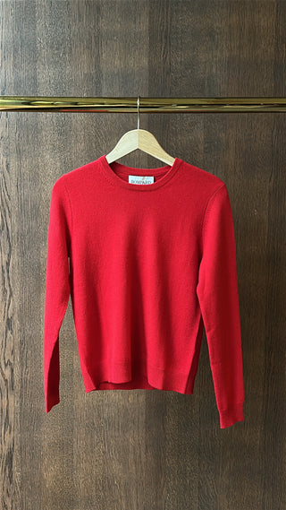 BOMPARD - Classic Round Neck Sweater - Rouge Quarante