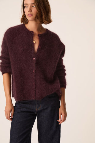 DES PETITS HAUTS - Bea Cardigan - Prune