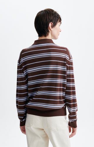 VANESSA BRUNO - Hadrien Sweater - Chocolat/Denim