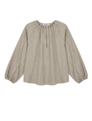 BELLEPIECE - Ernesto Blouse - Green Stripe