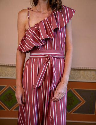 APOF - Ilise Dress - Berry Stripe