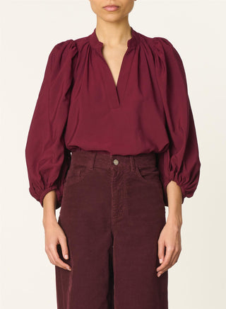 VANESSA BRUNO - Bell Blouse - Lie De Vin