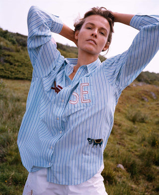 SISSEL EDELBO - Pil Shirt - Green Stripes