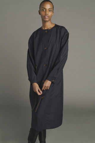SOEUR - PRE-ORDER Helie Dress - Blue/Navy