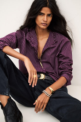 BA&SH - Elvire Shirt - Burgundy