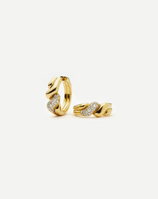 MISSOMA - Molten Snow Twisted Small Hoop Earrings