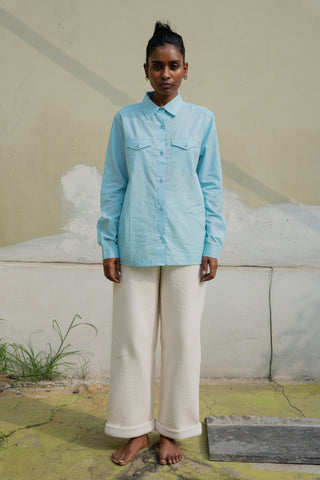 OSHADI - Quilted Ina Chinos - Ecru