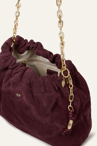 BA&SH - June Tote M Suede - Bordeaux
