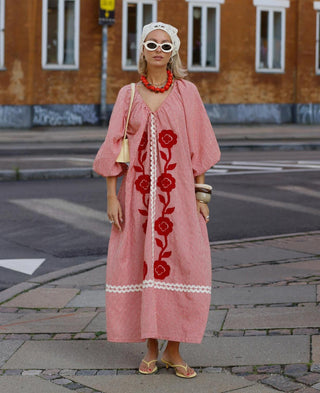 SISSEL EDELBO - Abelone Dress - Red Flower