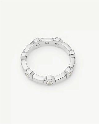 MISSOMA - Lucy Williams Stackable Tennis Ring - Silver