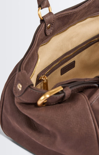 VANESSA BRUNO - Lune 48H Bag - Chocolate