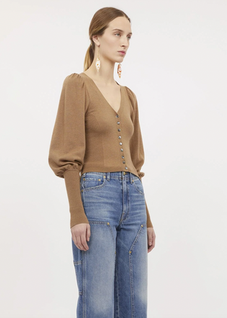 ULLA JOHNSON - Leslie Cardigan - Chestnut