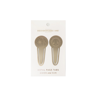 DesignWorks Ink - Brass Page Tabs - Clelestial