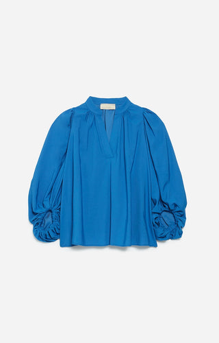 VANESSA BRUNO - Bell Blouse - Blue