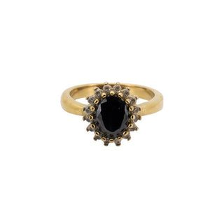 All The Luck in the World - Ring Sun Halo W/Diamond - Black