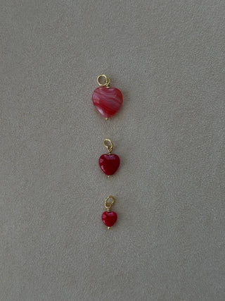 Pico Copenhagen - French Petit Heart Pendant - Red