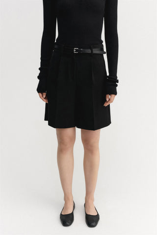 ALMADA LABEL - Blair Crepe Shorts - Black