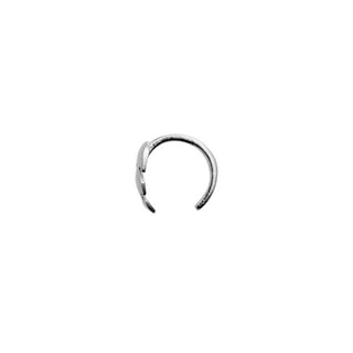 STINE A - PETIT FEATHER EARRING - SILVER Single