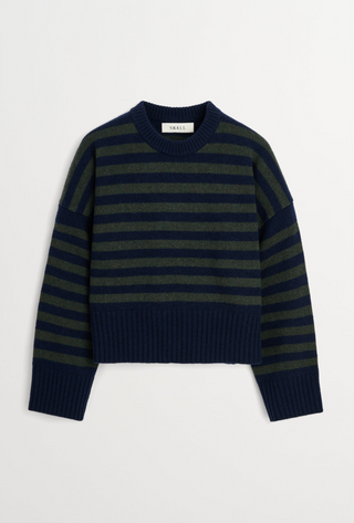 SKALL - PRE-ORDER Campa Jumper - Navy/Dark Green Stripe