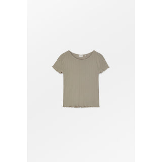 SKALL - Edie Cap Sleeve Tee - Stone Moss