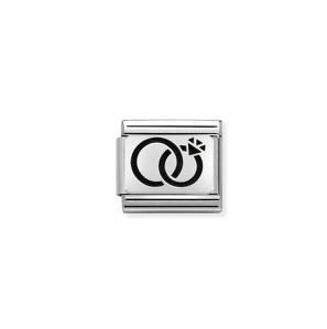 Nomination - Link PLATES 925 sterling silver WEDDING RINGS