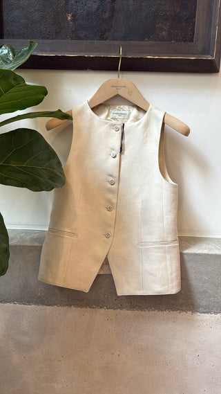 Officine Générale - Lane Vest - Cream