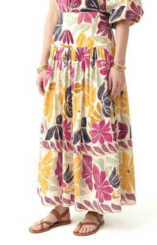 VANESSA BRUNO - Elysee Skirt - Creme Multicolor