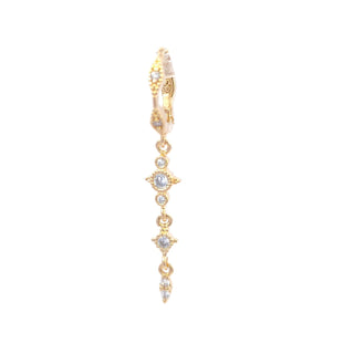 Rose Marie Paris - Hoop with Dangling Dots - Gold