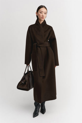ALMADA LABEL - Pre-Order Mara Double Coat - Chocolate