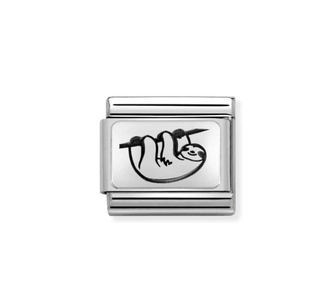 Nomination - Link CLASSIC PLATES 925 sterling silver SLOTH