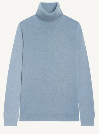 BOMPARD - Classic Turtleneck Sweater - Bleu Granit