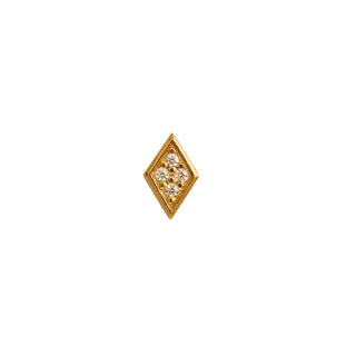 STINE A - Miss Harlekin Earring W/Stones - Gold