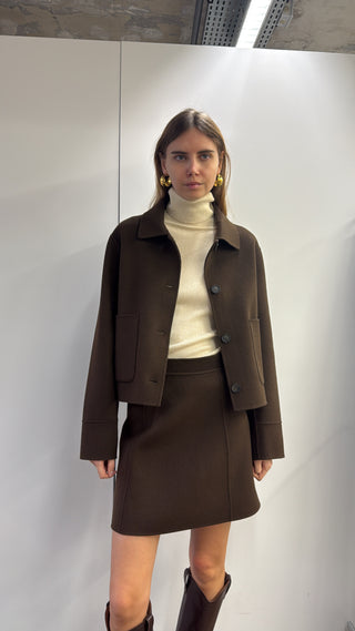 VANESSA BRUNO - Juna Skirt - Chocolate