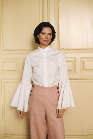 MARIA DE LA ORDEN - Bellflower Shirt - White