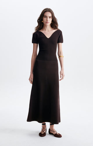 VANESSA BRUNO - Hidaya Skirt - Brown