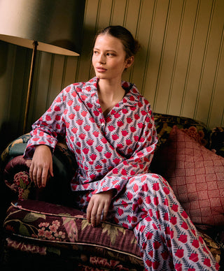 SISSEL EDELBO - Nuit Pyjamas Set - Red Lavender
