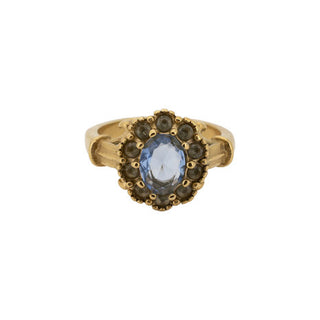 All The Luck in the World - Ring Flower Halo - Blue