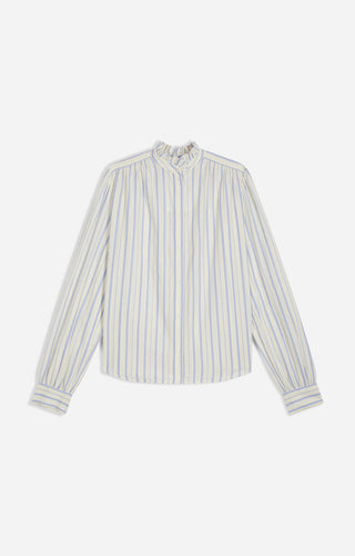 VANESSA BRUNO - Hilda Blouse - Ecru/Bleu